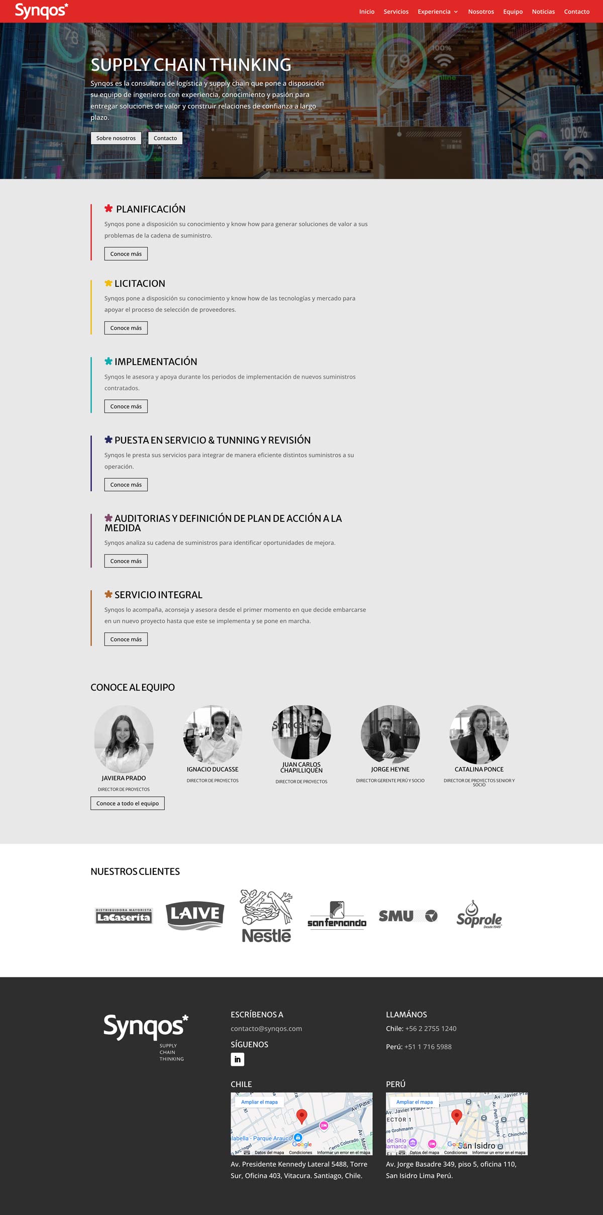 Synqos · Consultoría logística