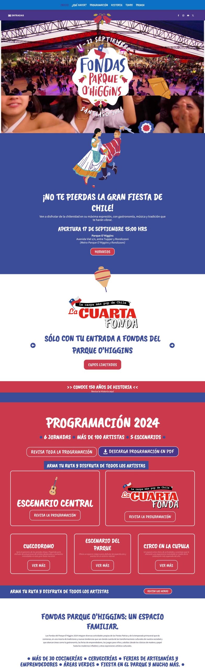 Fondas Parque · Fiestas patrias